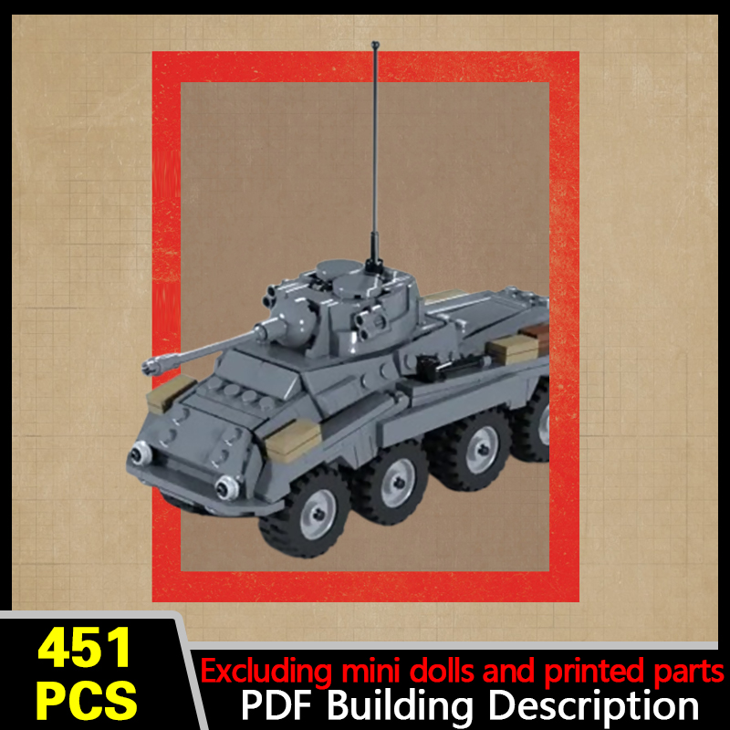 Heavy Equipment Armor - Schweres gepanzertes Fahrzeugmodell MOC Bausteine Kriegsausrüstung
