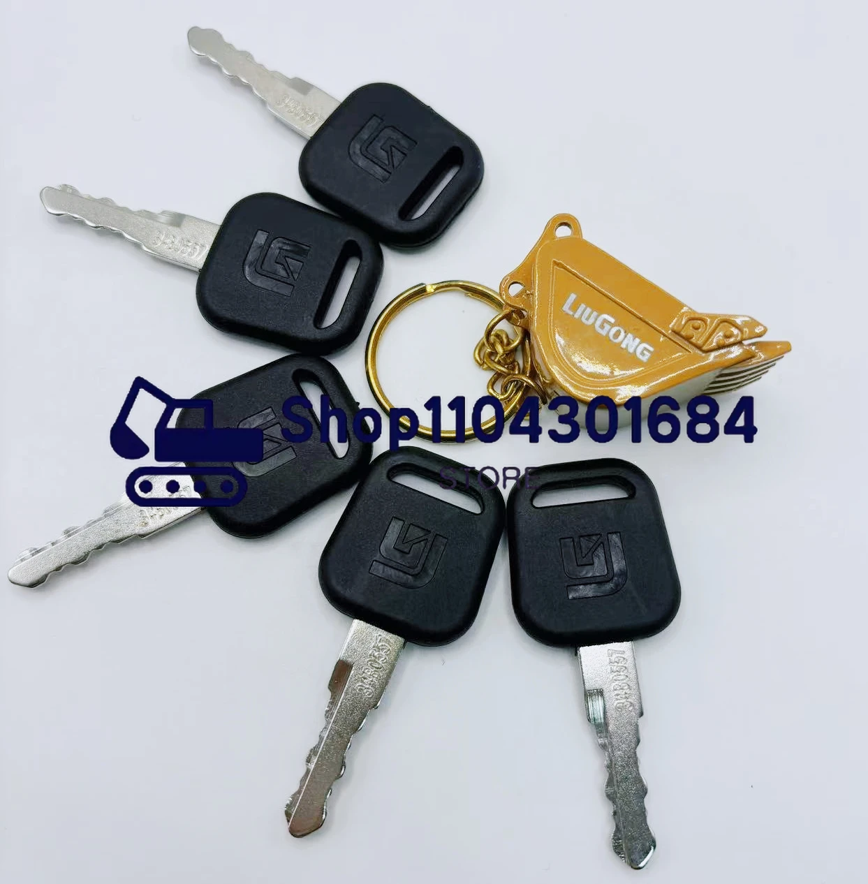 Heavy Equipment Bulldozer - 2/5PCS 34B0557 Schlüssel für LIUGONG Zündschlüssel