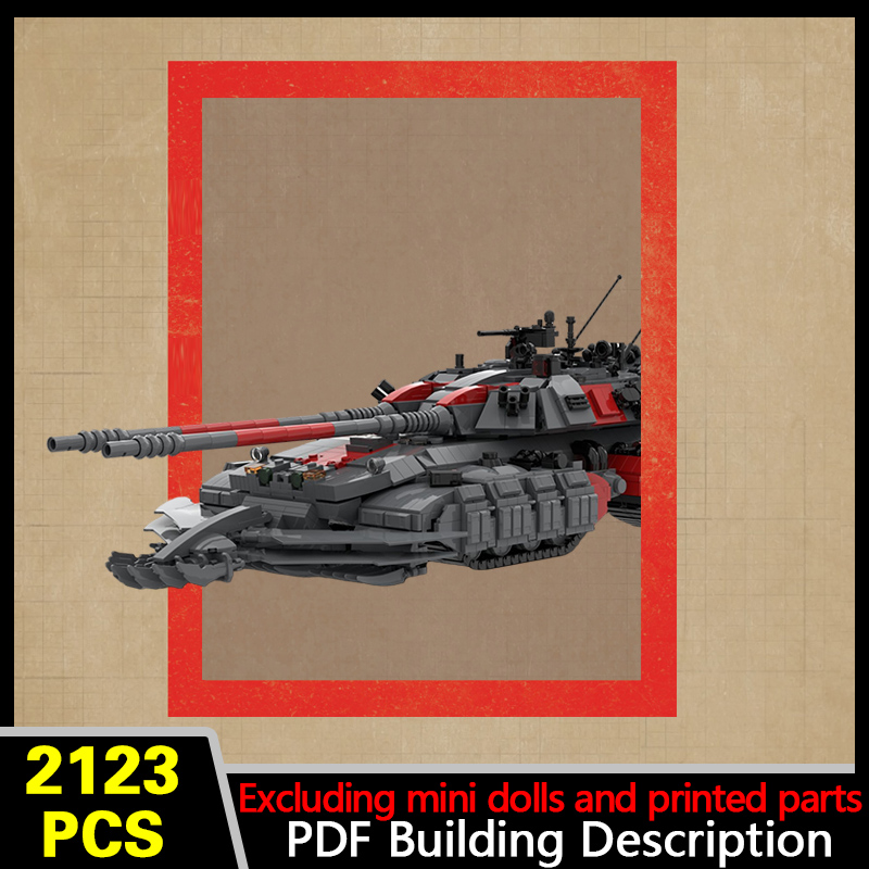 Heavy Equipment Armor - Schwerer Panzer Modell MOC Bausteine Kriegsausrüstung