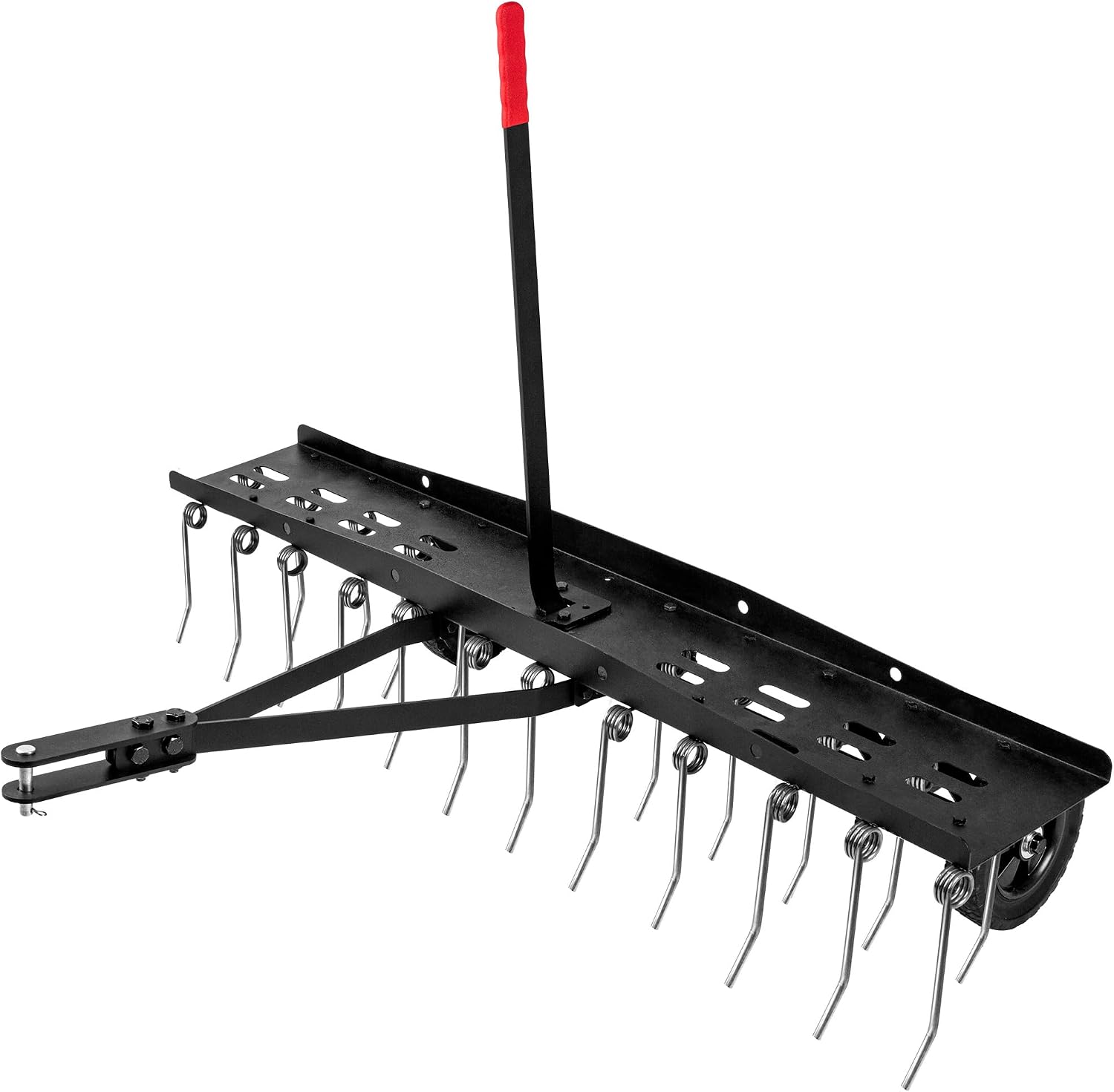 Heavy Equipment Attachments - Anhängbare Rasenbelüfter-Bürste, Hochleistungs-Federstahl-Rasenbelüfter, Gartentraktor-Aufsitzrasenmäher-Gartengerät, Schwarz, 1