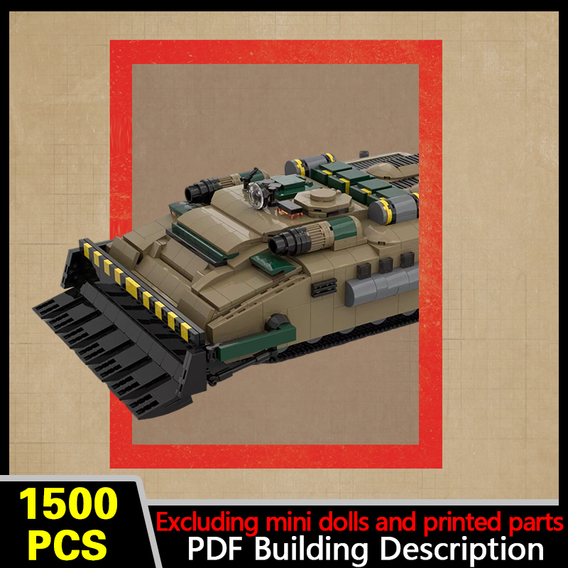 Heavy Equipment Armor - Schweres gepanzertes Fahrzeugmodell MOC Bausteine Kriegsausrüstung