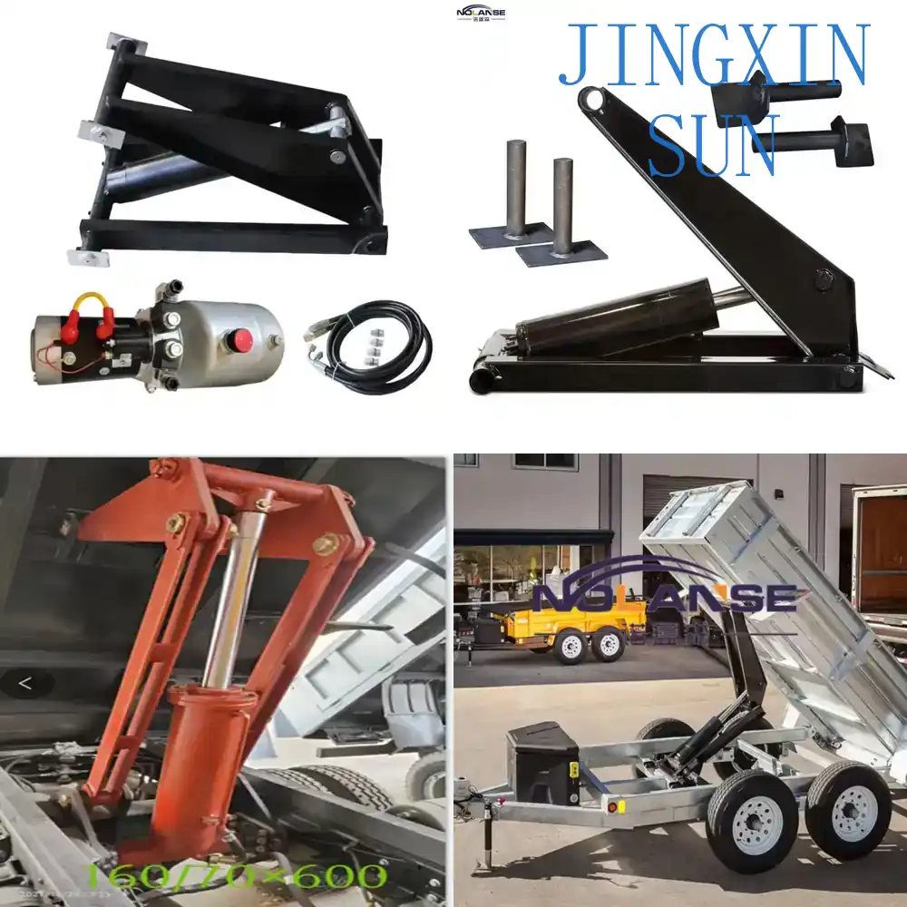 Heavy Equipment Mining - 8-Tonnen-Hydraulik-Kippanhänger mit Hydrauliksystem für Schwerlast-Kipper für