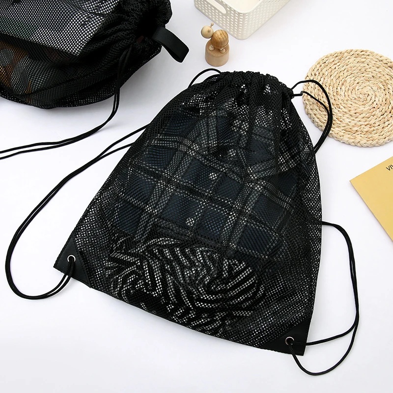 Netz-Kordelzugbeutel Rucksack  – Heavy Equipment Management Bewertung und Preis